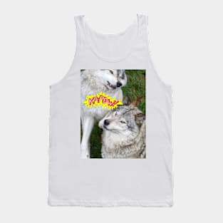 Wolves at play - Timber Wolf Tank Top